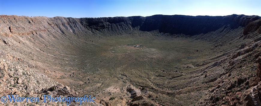Meteor impact crater, c 50,000 years old.  Arizona, USA