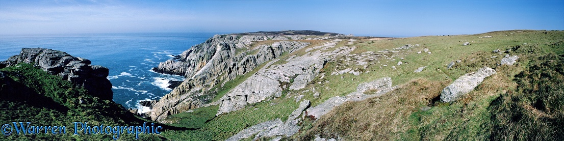 Granite cliffs.  Lundy Island, England