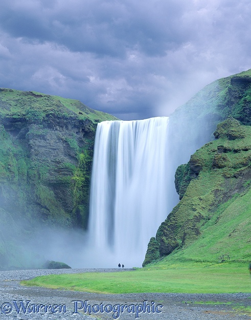 Skgafoss waterfall.  Iceland