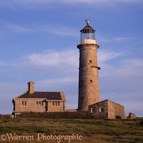 Old lighthouse.  Lundy Island, England