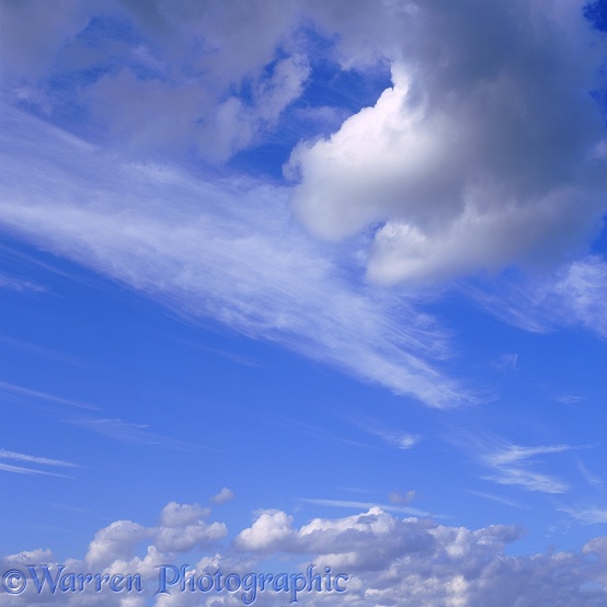 Blue sky with clouds