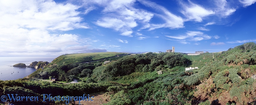 Ugly view panorama.  Lundy Island, England