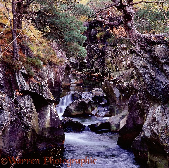 River in rocky gorge.  Glen Nevis, Scotland