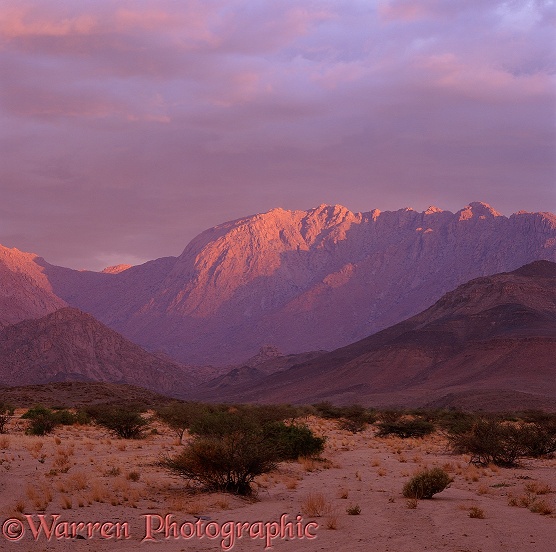 Brandberg sunset.  Namibia