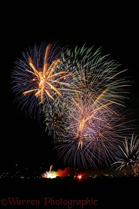 Fireworks at Cowes.  Isle of Wight, England