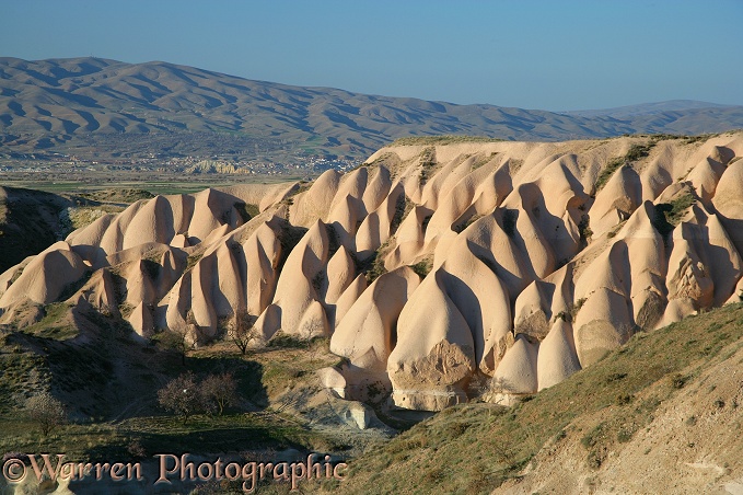 Eroded volcanic tuff.  Kapadokia, Turkey