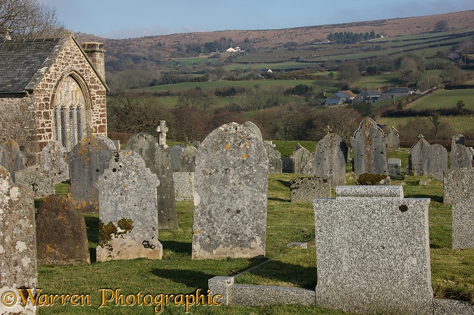 Grave yard.  Widecombe-in-the-moor, Devon