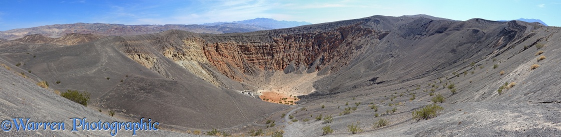 Ubehebe Crater panorama.  Death Valley, California