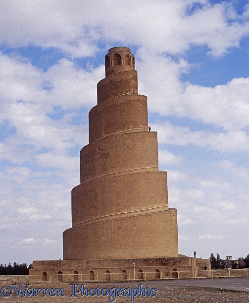 Minaret of the Great Mosque at Samarra, Iraq built 9th Century AD