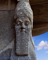Stone head from king Assur Nassirpal's palace