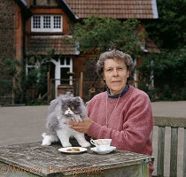 Jane Burton and cat