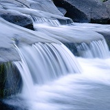 Long exposure rapids in Iceland