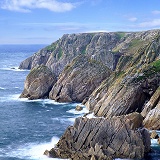 Granite cliffs on Lundy