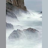 Waves on a rocky shore