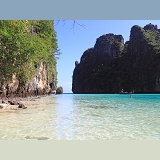 Limestone cliffs and tropical beach. Koh Phi Phi, Thailand