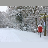 Early Snow on rural road