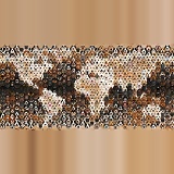592 Dogs of the world map photo mosaic