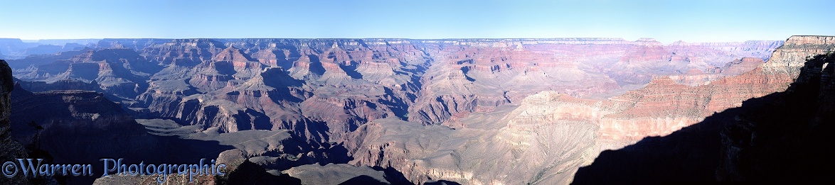 Panoramic view of the Grand Canyon.  Arizona, USA