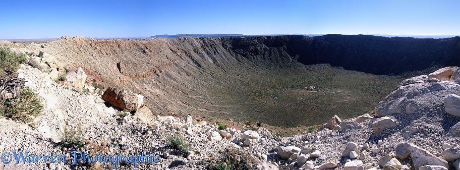 Meteor impact crater, c 50,000 years old.  Arizona, USA
