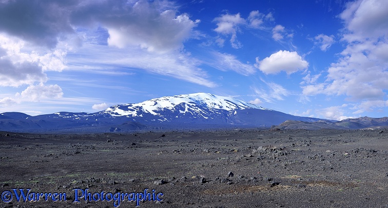 Mount Hekla.  Iceland