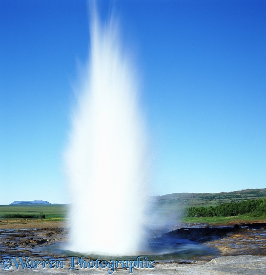 Strokkur geyser.  Iceland