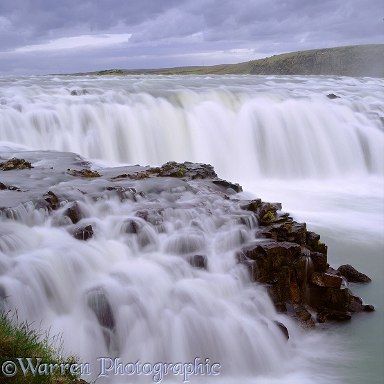 Gullfoss waterfall.  Iceland