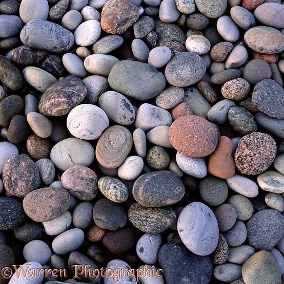 Beach-worn pebbles.  Iona, Scotland