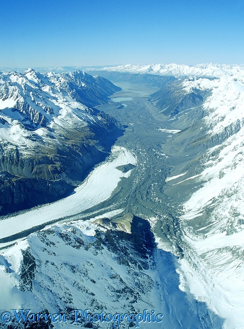 Glacier in the New Zealand Alps