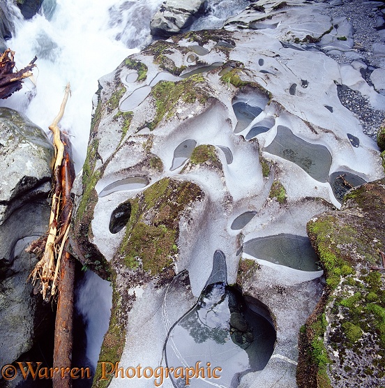 River-worn rocks.  New Zealand