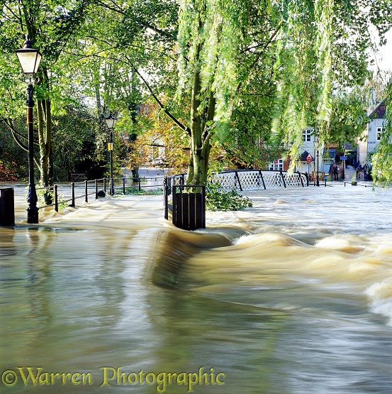 Flooding in Guildford.  Surrey, England