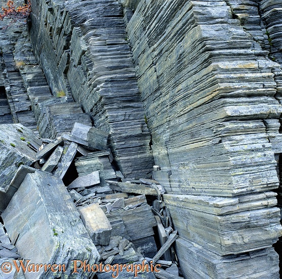 Slate rocks.  Norway