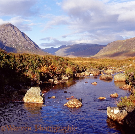 Moorland stream.  Western Highlands, Scotland