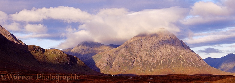 Mountains and clouds.  Western Highlands, Scotland