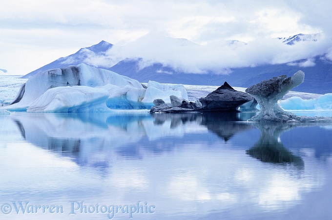 Icebergs.  Iceland