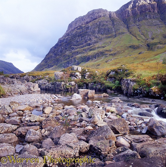 Highland stream.  Glen Coe, Scotland