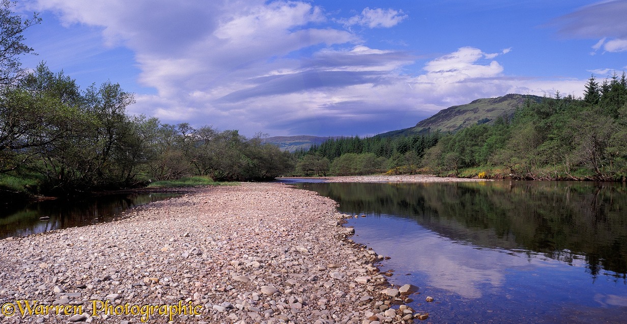 Glen Orchy river.  Scotland