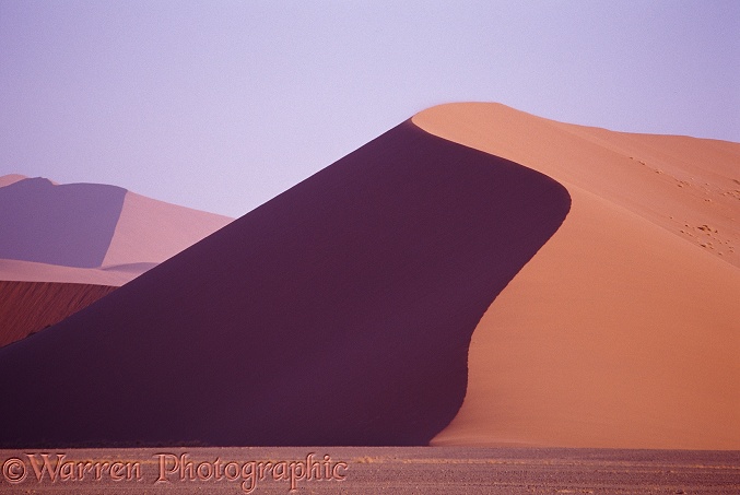 Sand dunes.  Namibia