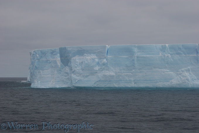 Part of a large tabular iceberg.  Antarctica