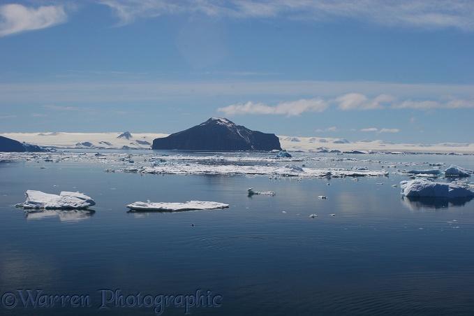 Rosamel Island extinct volcano.  Antarctica