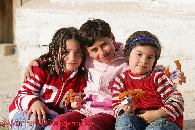 Turkish children.  Kapadokia