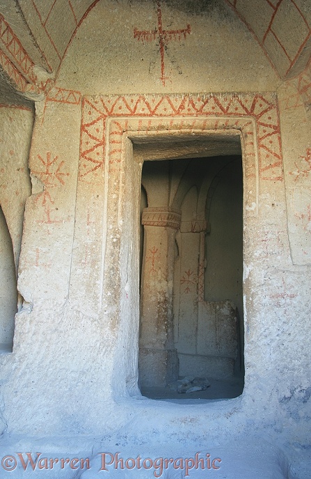 Inside of troglodyte dwelling.  Kapadokia, Turkey