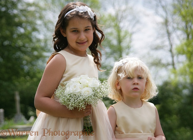 Siena and Amelia as bridesmaids