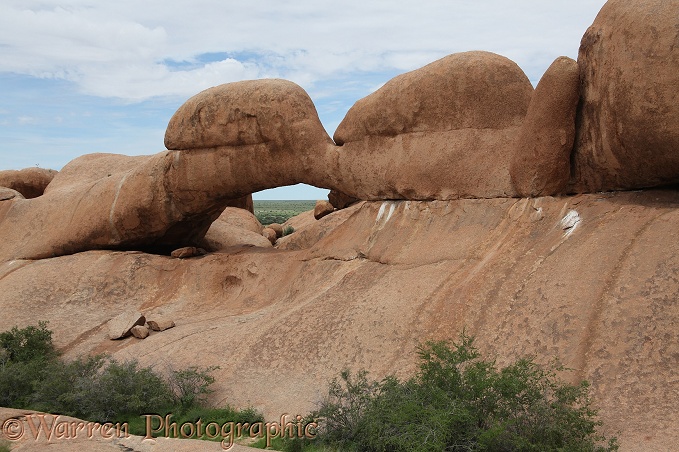 Rock arch, Spitzkoppe.  Namibia
