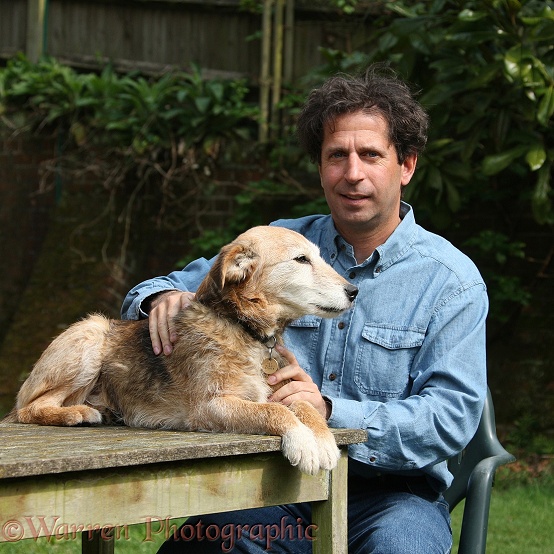 Mark Taylor and Lakeland Terrier x Border Collie bitch, Bess