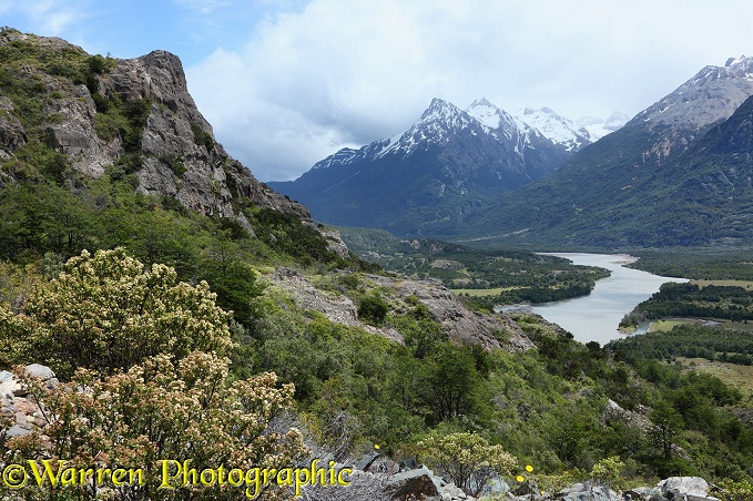 Rugged Patagonia landscape.  Chile