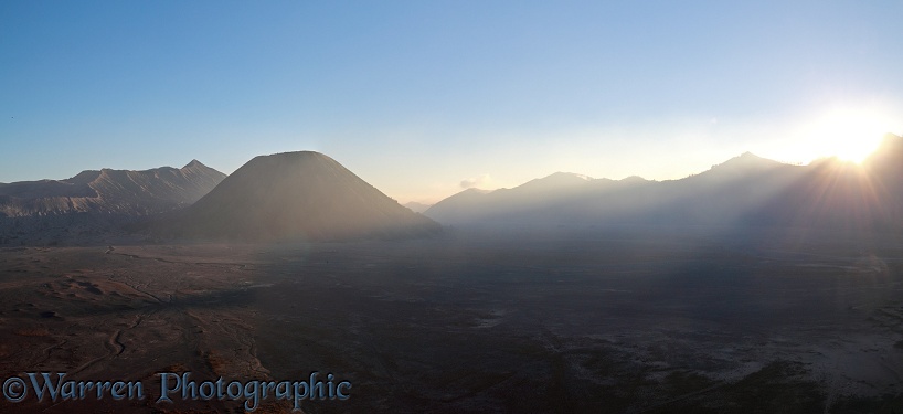 Mount Bromo panorama.  Indonesia