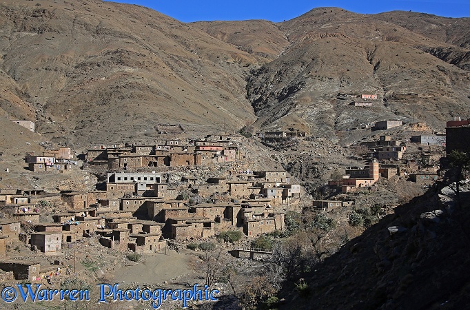 Beber village, Atlas foothills.  Morocco