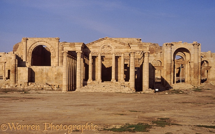 Ancient Assyria: the temple at Hatra (al-Hadr) northern Iraq, 2nd Century BC