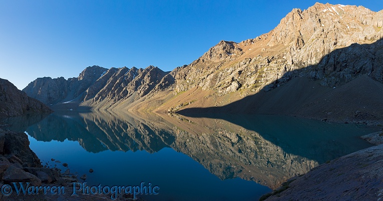 Ala-Kul Lake panorama.  Kyrgyzstan