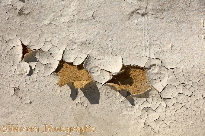 Crazed dried up mud, Altyn Emel National Park.  Kazakhstan